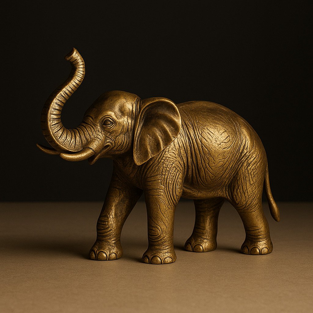 Antique Brass Elephant